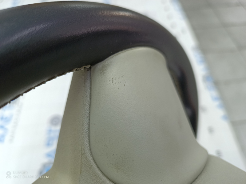 Bare steering wheel Volvo XC90 16-22 gray leather, without heating and petals, scratches, for dry cleaning