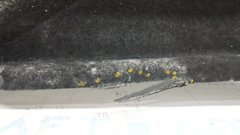 Rear right underbody protection Audi A6 C7 12-18 is torn and worn