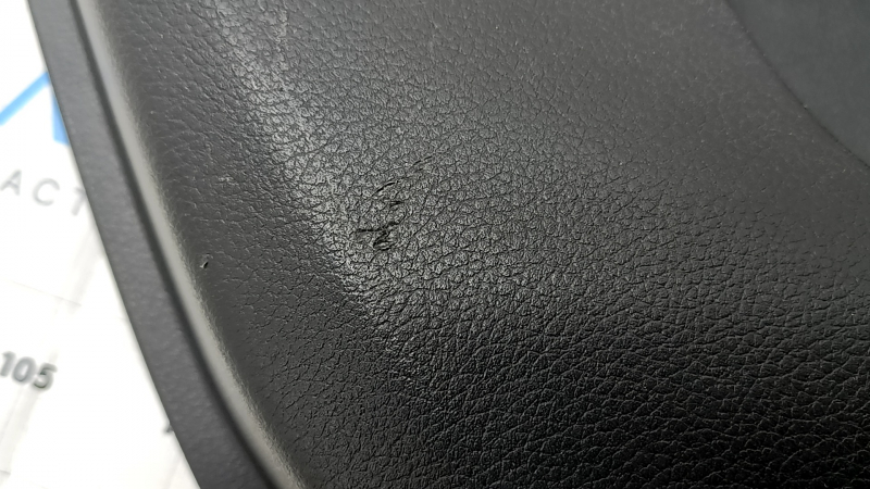 Door trim card rear left Nissan Rogue Sport 17-19 black, armrest leather black, overlay blue gloss, scratches, for dry cleaning