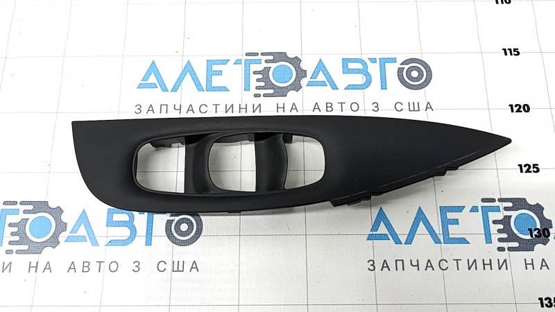 Front left window lift control trim Nissan Rogue Sport 17-19 structure, black, worn
