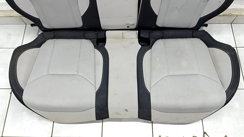Rear row of seats 2nd row Subaru Forester 19- SK cloth black with gray, without armrest, for dry cleaning, rusty at the bottom