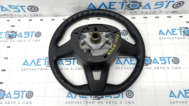 Naked steering wheel Nissan Rogue Sport 17-19 rubber black, worn