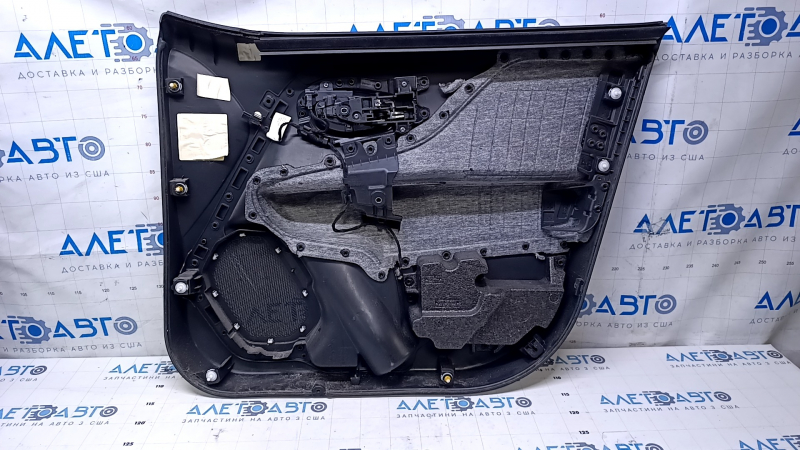 Door trim card front left Jeep Renegade 15- black with black insert cloth, armrest cloth, scratches, abrasions, for dry cleaning
