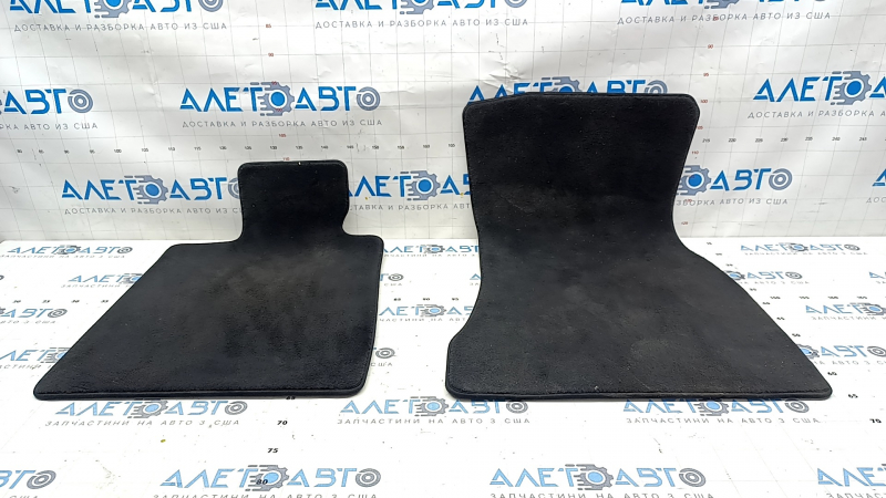 Set of floor mats for BMW 7 G12 16-22 cloth black, dry cleanable used