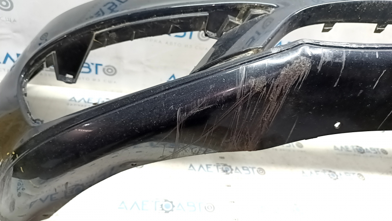 Bare front bumper Lincoln MKZ 17-20 without parking sensors without towing hook, black G1, melted, rubbed Used