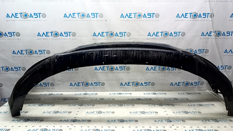 Bare front bumper Lincoln MKZ 17-20 without parking sensors without towing hook, black G1, melted, rubbed Used