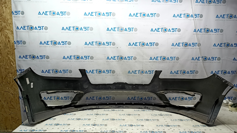 Bare front bumper Lincoln MKZ 17-20 without parking sensors without towing hook, black G1, melted, rubbed Used
