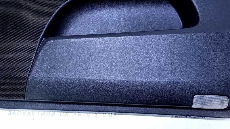 Door trim card front right Toyota Avalon 13-18 black with beige insert, armrest brown leather, scuffs used