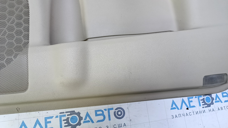 Door trim card front right Toyota Camry v50 12-14 usa beige with black insert plastic, armrest beige leather, dents, scratches, abrasions Used