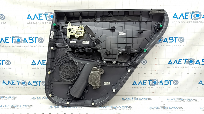 Door trim card rear left Kia Niro 17-22 HEV, PHEV gray, matte gray insert, rubber armrest, without heating, scratches Used