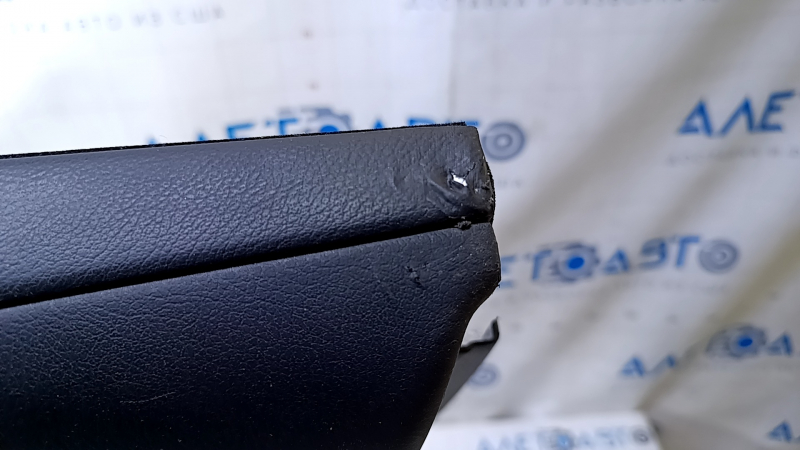 Door trim card front right Lexus RX350 RX450h 10-15 black with black insert leather, armrest black leather, scuff, bumps