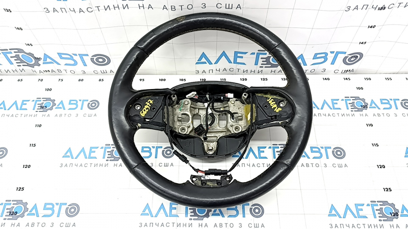 Naked steering wheel Jeep Grand Cherokee WK2 14-21 leather black, heated, scratches, for re-upholstery