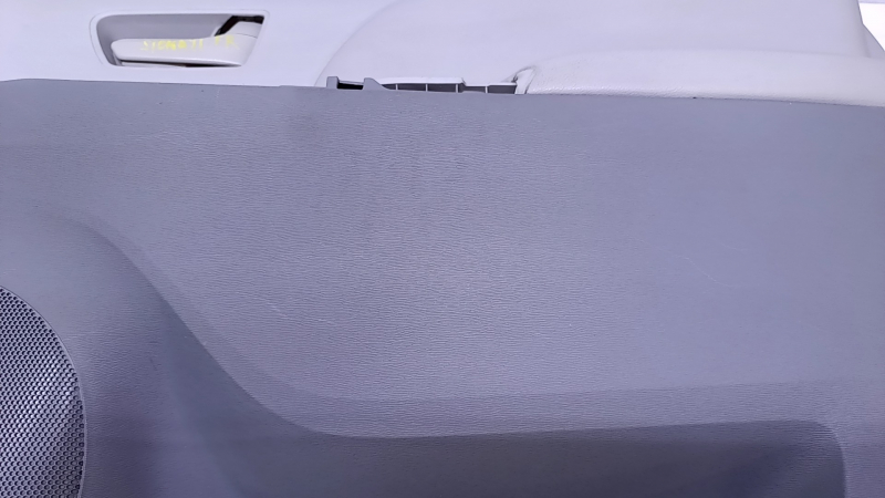 Door trim card front right Toyota Sienna 11-12 gray with beige insert plastic, armrest beige leather, no backlight, scuffs, scratches