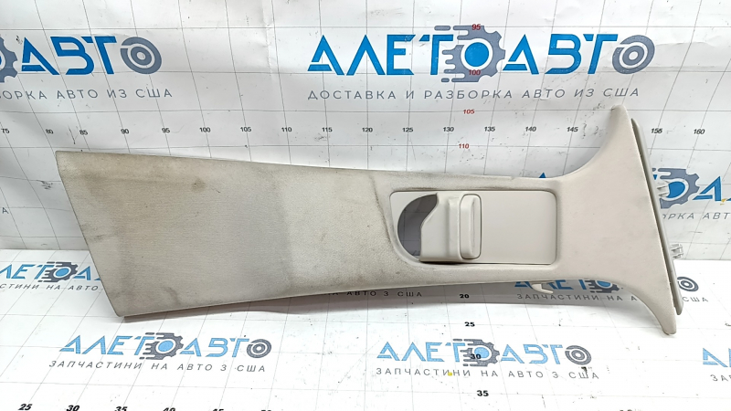 Upper center pillar trim belt right Mercedes W213 E 17-23 beige, needs cleaning, cracks