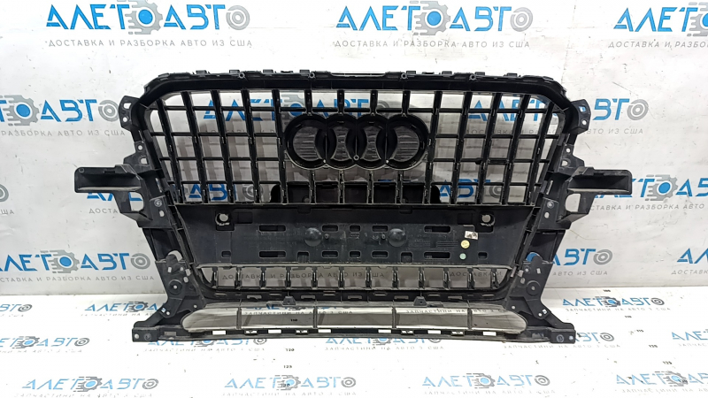 Radiator grill Audi Q5 8R 13-17 rest, gloss, chrome, chrome inserts, for parking sensors sand