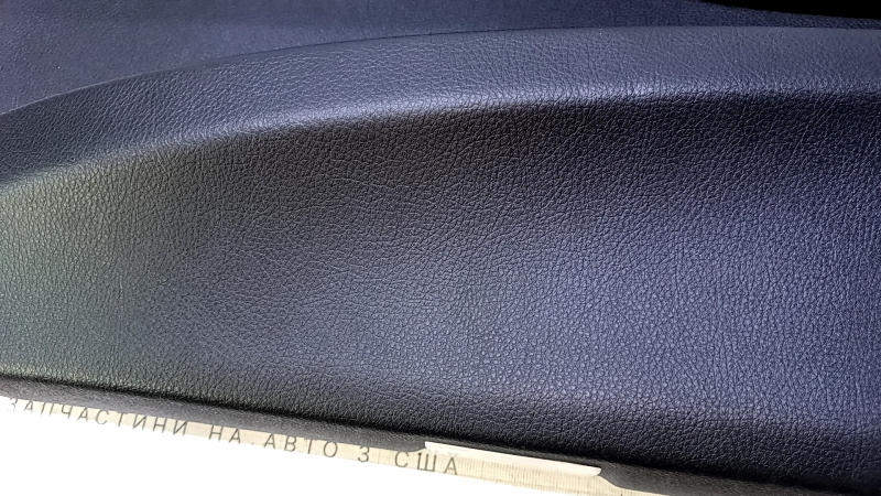 Door trim card front right BMW 3 F30 12-18 black with black insert leather, armrest black leather, wood trim, with backlight, dents, scuffs, abrasions, scratches