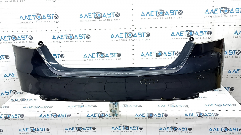 Rear bumper bare Toyota Camry v70 18- LE\XLE, blue, broken mount, scratches, dents