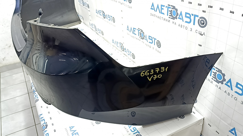 Rear bumper bare Toyota Camry v70 18- LE\XLE, blue, broken mount, scratches, dents