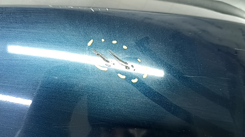 Rear bumper bare Toyota Camry v70 18- LE\XLE, blue, broken mount, scratches, dents