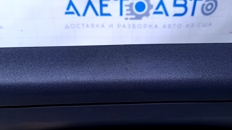 Door trim card front right Fiat 500 12-17 black with black insert plastic, armrest black cloth, scratches, abrasions