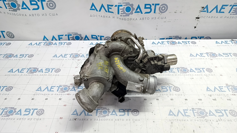 Turbine assembly with manifold and cooling pipes VW Passat b8 16-19 USA 1.8T, 2.0T 45k