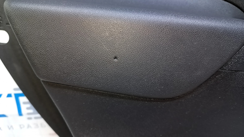 Door trim card rear left Chevrolet Volt 16- black, armrest rubber black, scratches, abrasions, bump