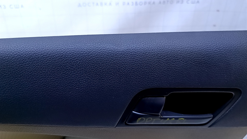 Door trim card rear left Kia Optima 11-15 beige with beige insert cloth, armrest beige leather, handle black matte, dents, abrasions, scratches, for dry cleaning