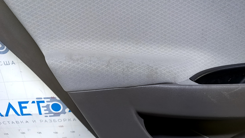 Door trim card rear left Chevrolet Malibu 16- gray with gray insert cloth, armrest gray cloth, scuffs, scratches, for dry cleaning