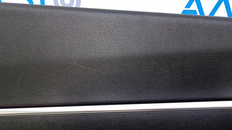 Door trim card rear left Hyundai Sonata 20- black with black insert plastic, armrest black leather, molding gray structure, scratches, abrasions