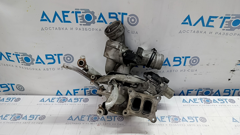 Turbine assembly with manifold and cooling pipes VW Passat b8 16-19 USA 1.8T, 2.0T 85k