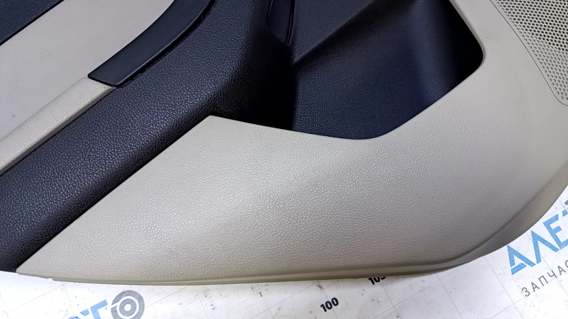 Door trim card rear left Ford Focus mk3 11-18 beige, with black insert plastic, armrest beige plastic, scratches, abrasions