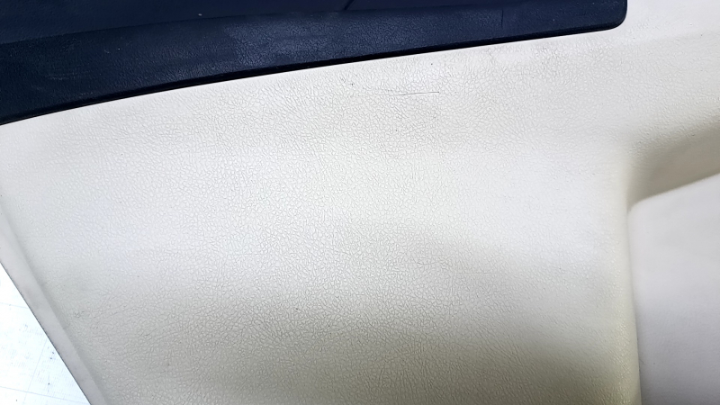 Door trim card rear left Toyota Camry v50 12-14 usa beige with black insert plastic, armrest rubber, scratches, abrasions