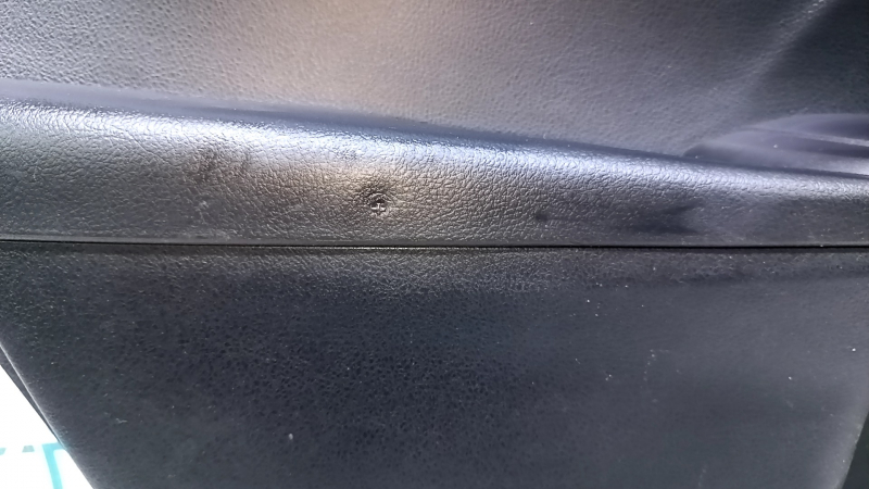 Door trim card rear left Toyota Camry v55 15-17 usa black with black insert plastic, armrest black rubber, dents, abrasions, scratches