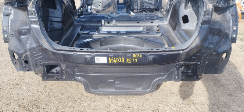 Rear panel Audi A5 F5 17- 2 parts, blue, on the body