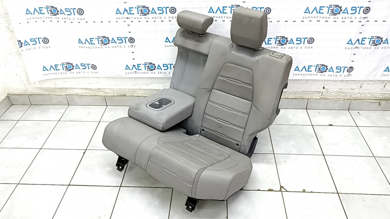 Rear seat left Honda CRV 17-19 gray leather, perforation, dry cleaning, scratches on the lining