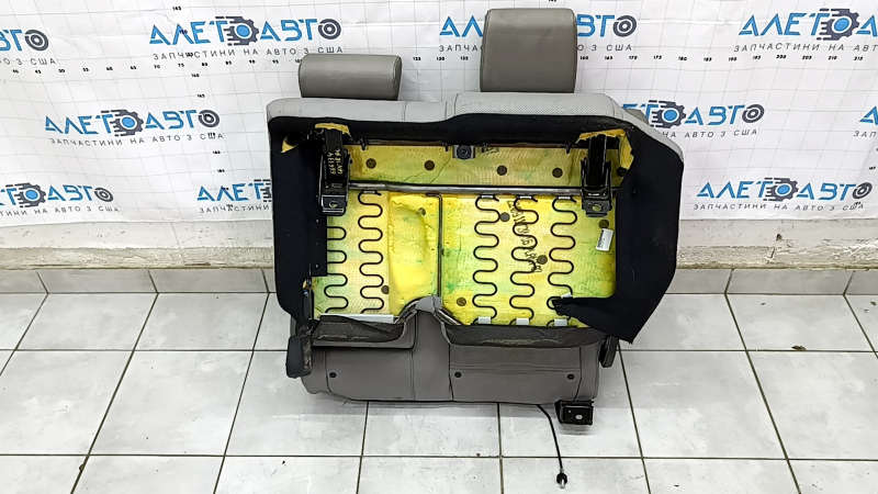 Rear seat left Honda CRV 17-19 gray leather, perforation, dry cleaning, scratches on the lining