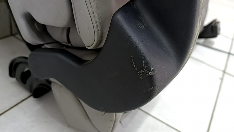 Rear seat left Honda CRV 17-19 gray leather, perforation, dry cleaning, scratches on the lining