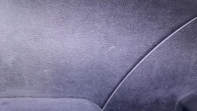 Door trim card rear left Toyota Camry v50 12-14 usa gray with black insert plastic, gray armrest rubber, scuffs, scratches, crack in fastening, plastic turned white