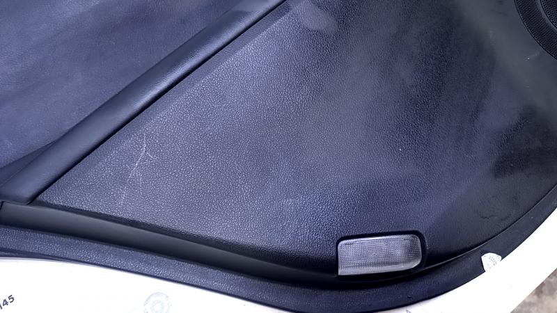 Door trim card rear left Lexus ES300h ES350 13-18 black with black insert leather, armrest black leather, molding light wood gloss, dents, abrasions, scratches, nicks