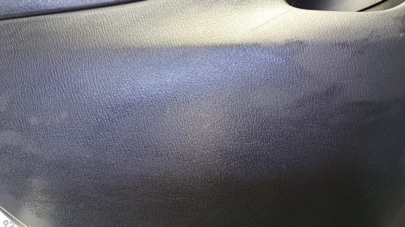 Door trim card rear left Mazda 6 13-15 Sport black with black insert leather, armrest black leather, molding gray gloss, bumps, dents, scratches, abrasions