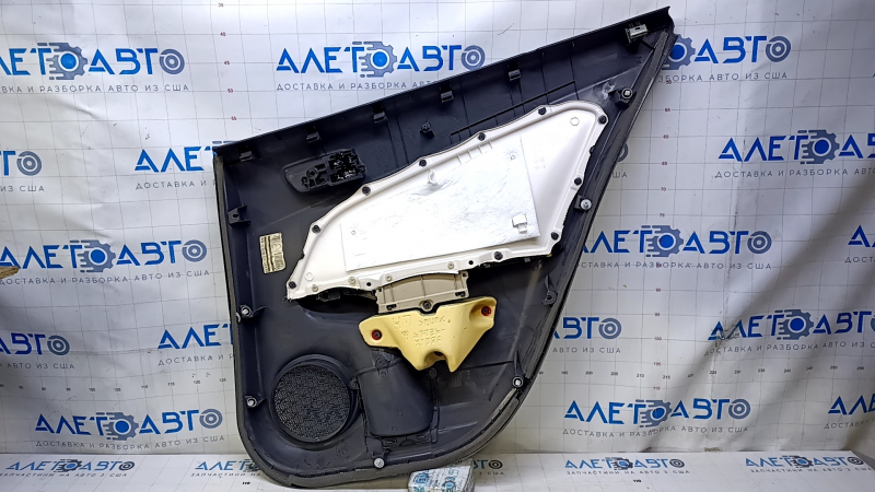 Door trim card rear left Toyota Prius 50 16- gray with beige insert leather, armrest beige leather, scuffs, scratches