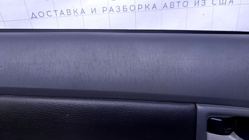 Door trim card rear left Toyota Prius 30 10-15 dark gray with dark gray insert leather, armrest dark gray leather, molding gray structure, scratches, abrasions