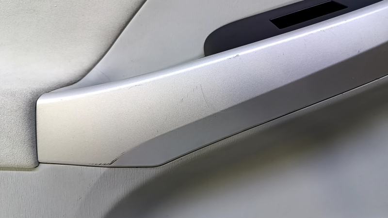 Door trim card rear left Toyota Prius 30 10-15 gray with gray insert cloth, armrest gray cloth, molding gray structure, scuffs, scratches, for dry cleaning