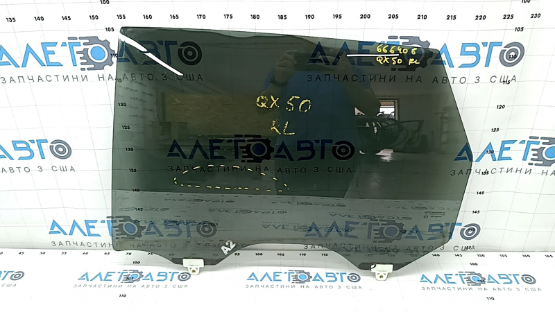 Glass of the rear left door Infiniti QX50 19 - tinted, scratches