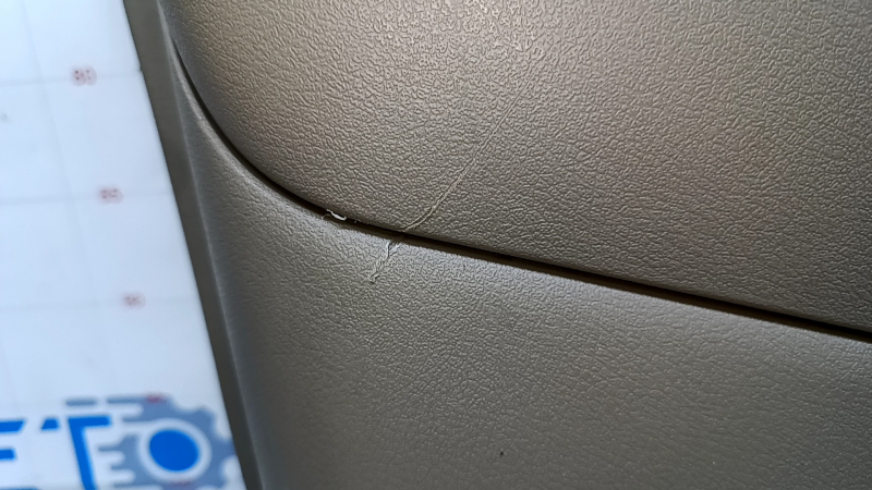 Door trim card rear left Jeep Patriot 11-17 beige with beige insert plastic, armrest beige plastic, scuffs, scratches, burrs, broken fastening