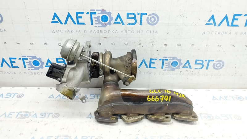 Turbocharger complete with manifold Mercedes GLC 300 16-19 42k