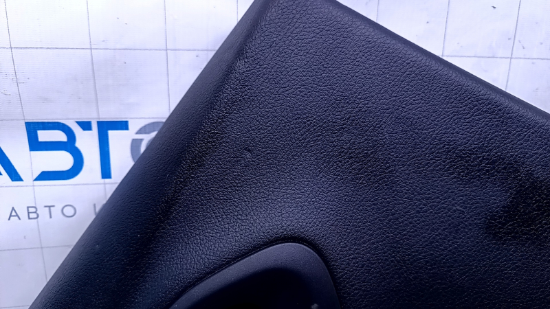 Door trim card rear left Jeep Cherokee KL 14-18 black with black insert leather, armrest black leather, molding dark wood, scratches, abrasions, dents, bumps