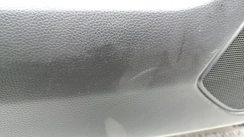 Door trim card front left Honda Accord 18-22 black with dark gray insert leather. armrest dark gray leather, molding under the tree, worn