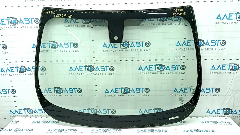 Ford Ecosport 18-22 windshield with heated wiper zone, air along the edge, sand