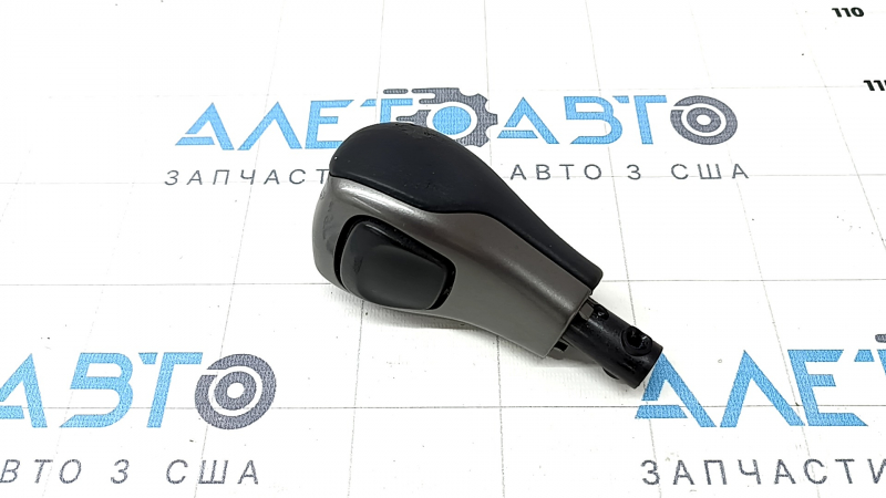Gear knob Jeep Cherokee KL 19-23 black, leather, worn